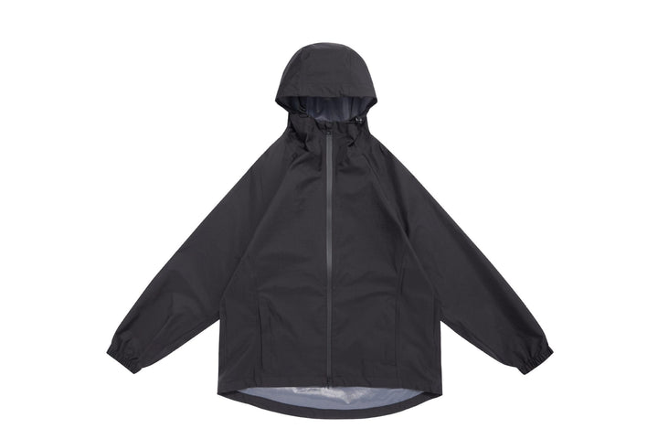 Unisex Lightweight Rain Jacket with Hood, Two-Way Zipper and Extended Hem Mune Fashion