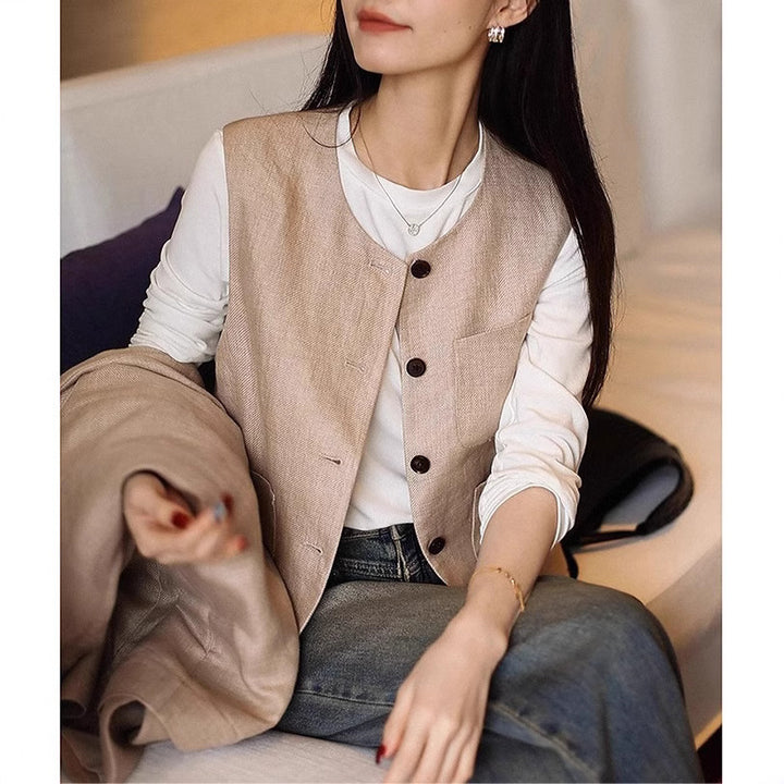 Women Classic Sleeveless Vest Mune Fashion