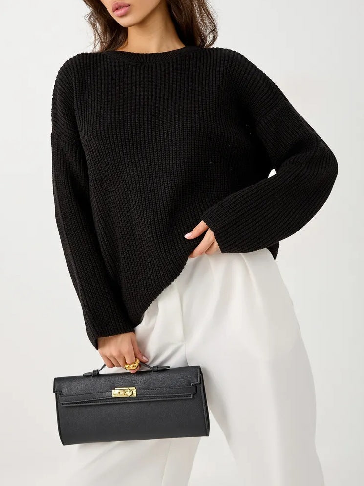 Women's Patterned Oversized Sweater