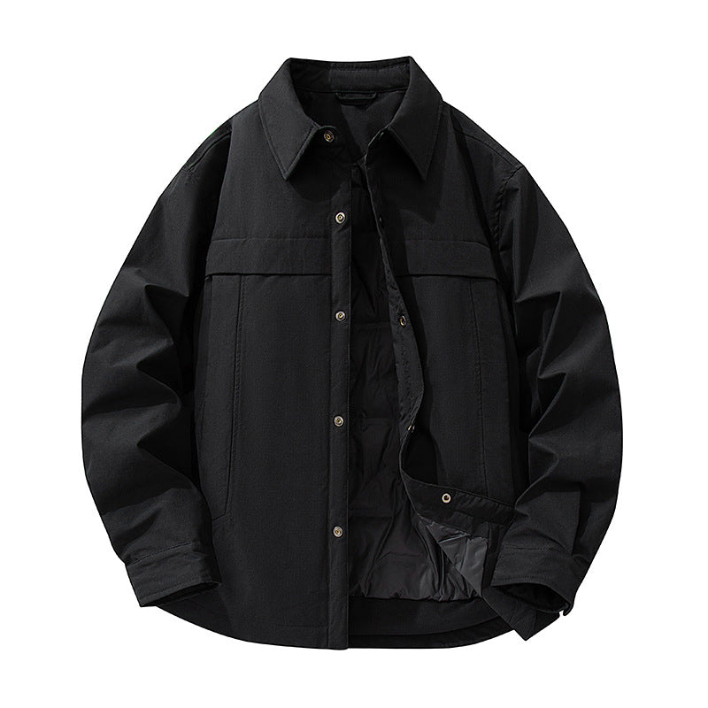 Men's Waterproof Quilted Overshirt Jacket with Thermal Lining Drune