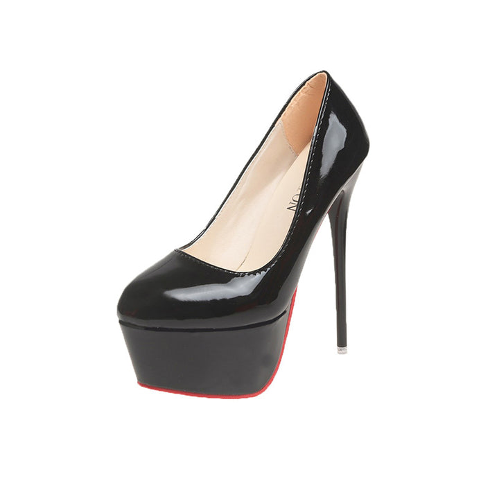 Women’s patent pumps with over-high platform and slim stiletto heel Mune Fashion
