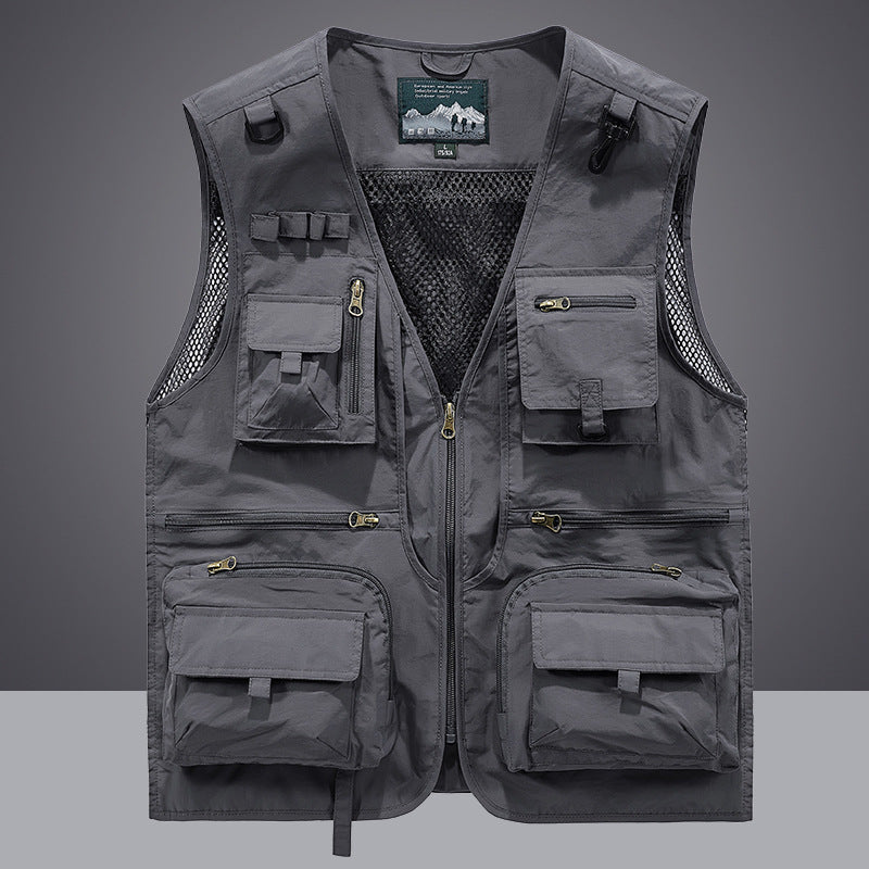 Men's Multifunctional Fishing and Photography Vest Mune Fashion