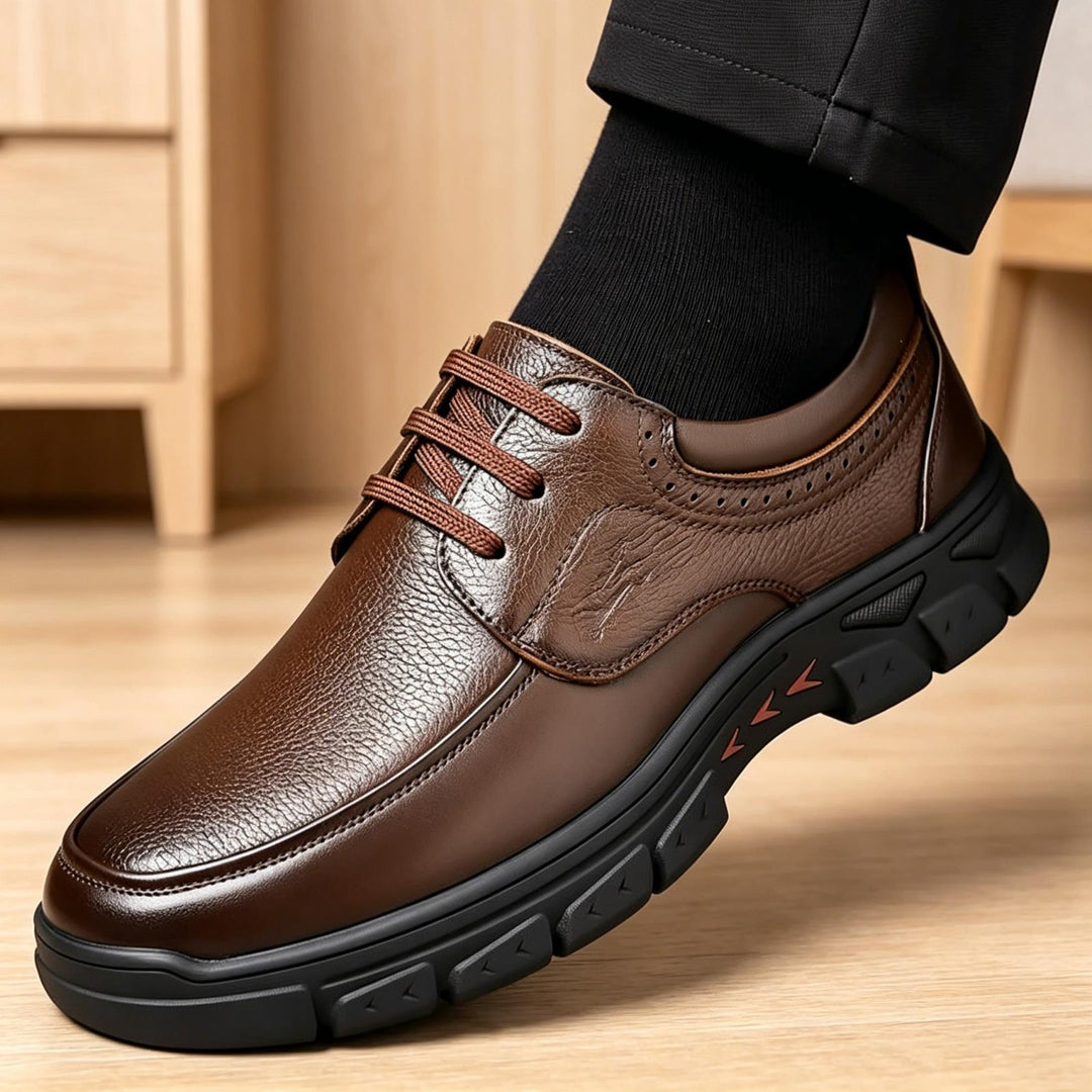 Men's elegant and sporty leather sneakers Mune Fashion