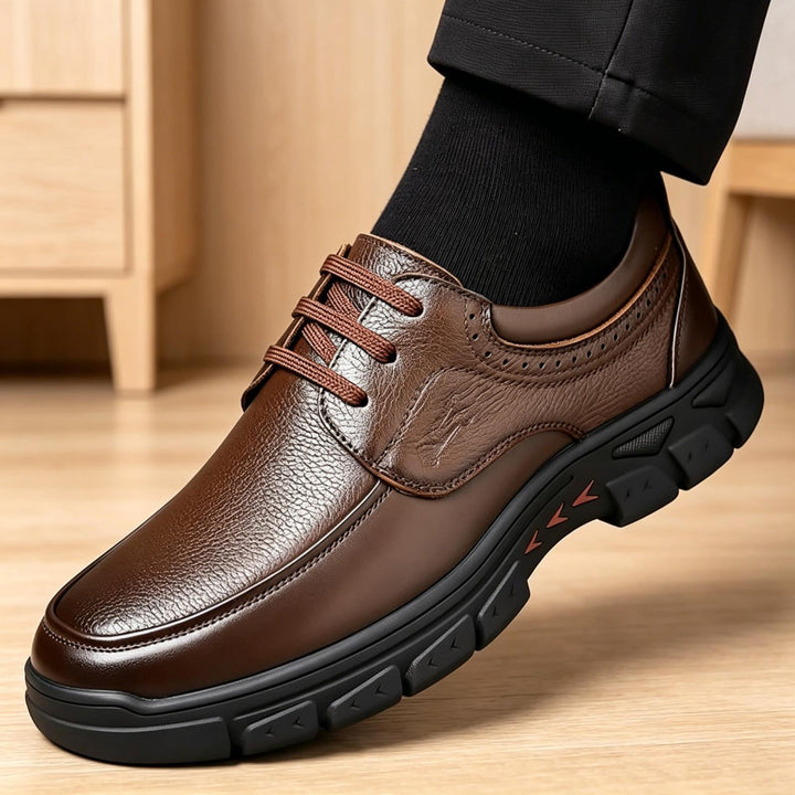 Men's elegant and sporty leather sneakers Mune Fashion