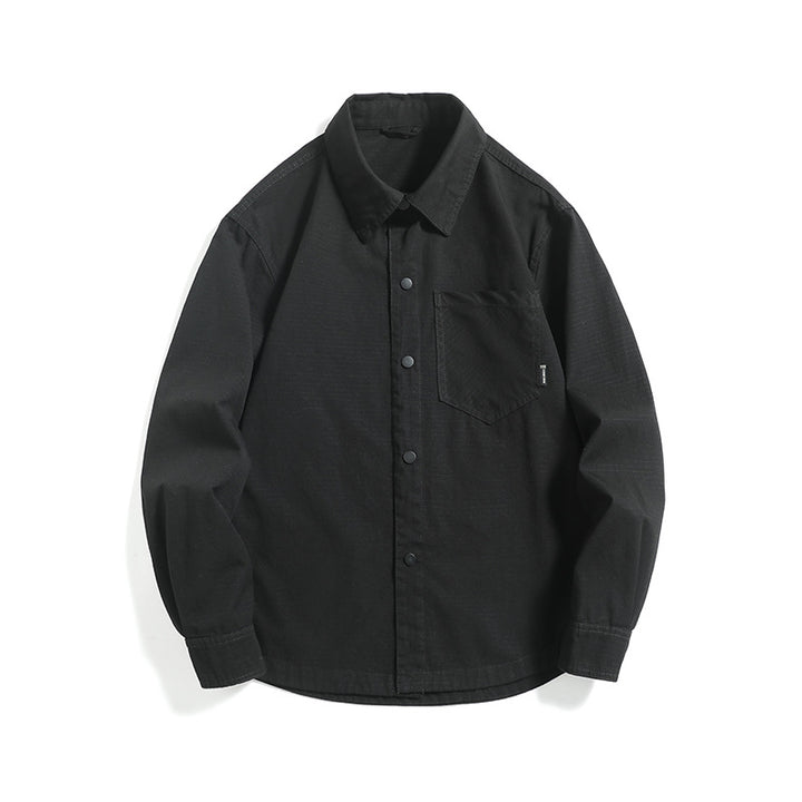 Men's ripstop overshirt with snap placket, straight cut and chest pocket Mune Fashion