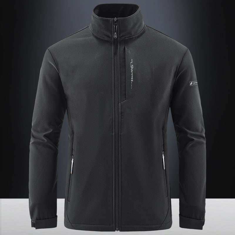 Men's Technical Softshell Jacket with windproof shell, high collar and zip pockets Mune Fashion