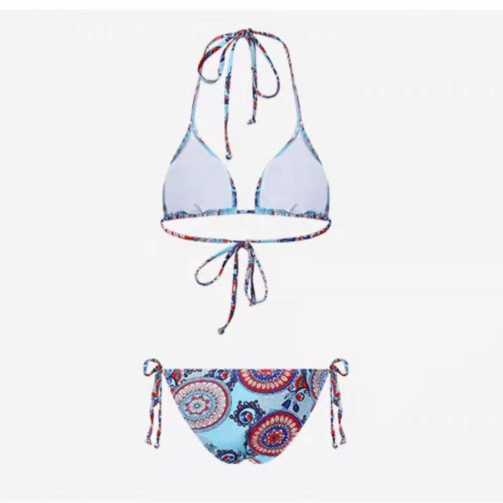 Women's Triangle Bikini with Playful Print Mune Fashion