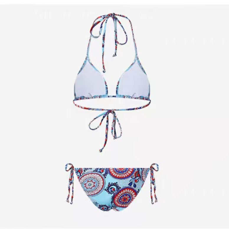 Women's Triangle Bikini with Playful Print Mune Fashion