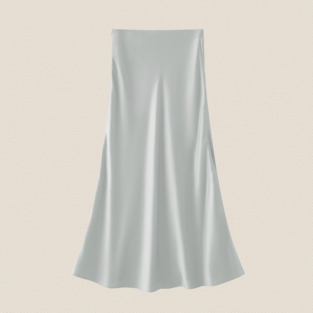 Women's Flowing Maxi Skirt made of high-quality Satin Mune Fashion