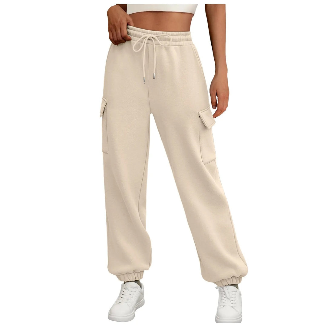 Women's nano cargo jogger with high comfort waistband, drawstring and applied flap pockets Mune Fashion
