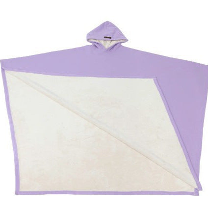 Unisex Hooded Poncho Blanket with Warm Fleece Lining and Oversized Cut Mune Fashion