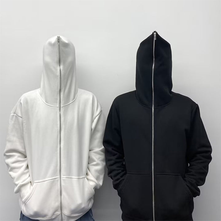 Unisex lightweight zip hoodie with minimalist seam design and ergonomic hood Mune Fashion