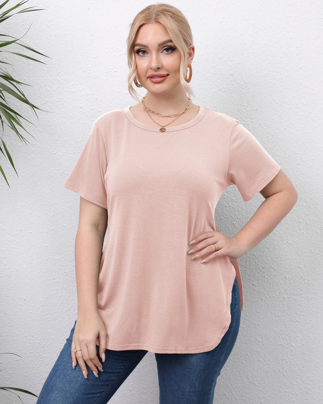 Women's casual T-shirt with side pockets Mune Fashion