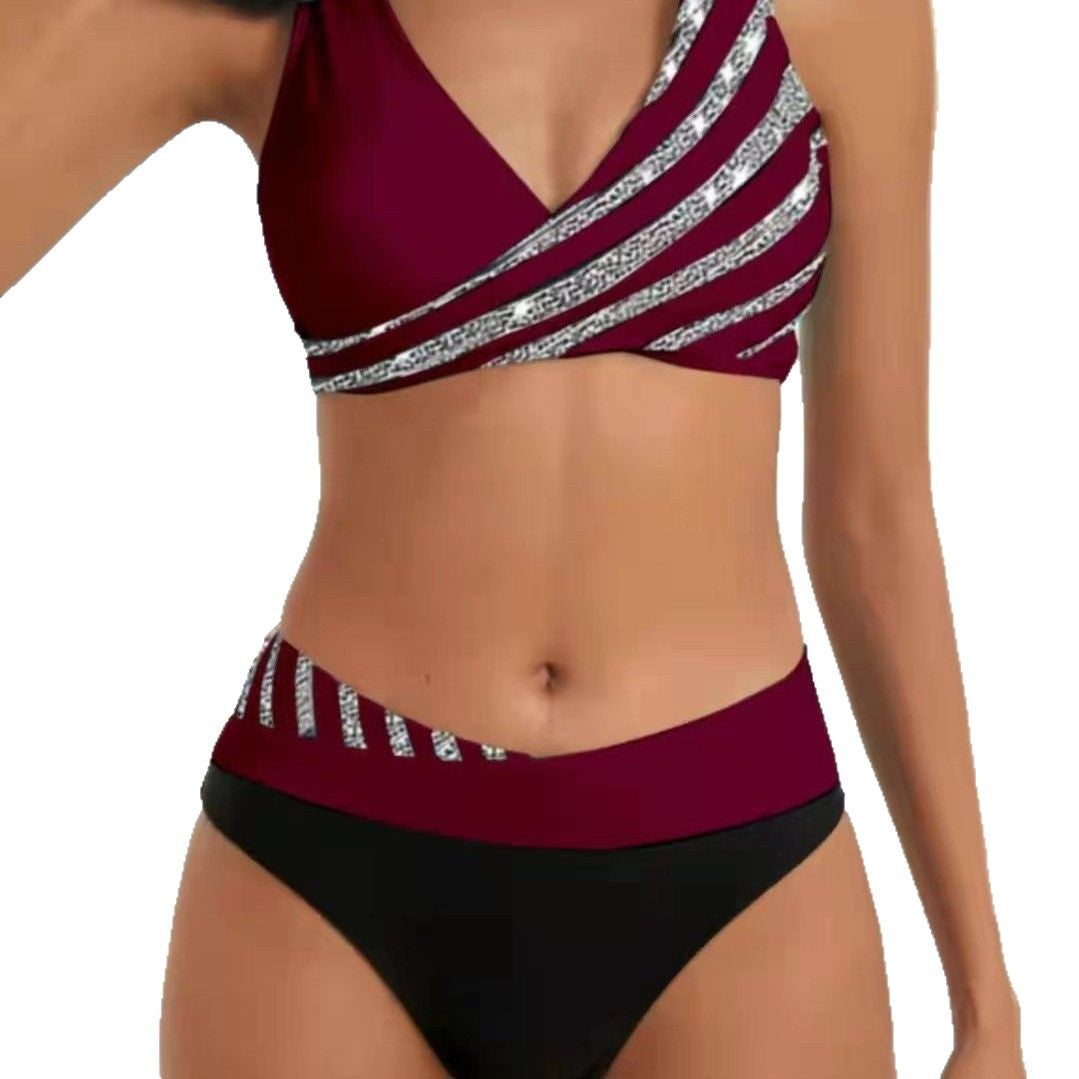 Women Sporty Bikini with fashionable wrap top Mune Fashion