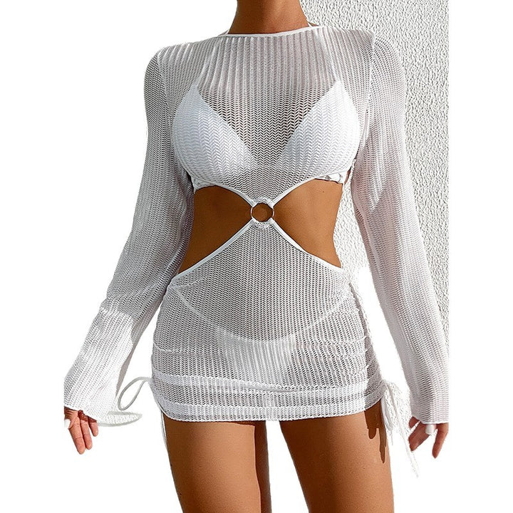 Women's Elegant Beach Dress with Fashionable Cut-Out Details Mune Fashion