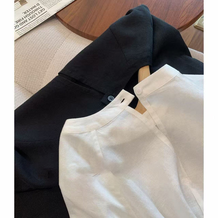 Women's elegant and airy blouse made of fine fabric Drune