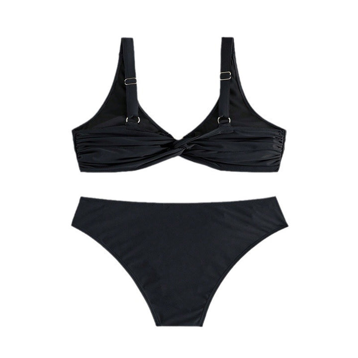 Women's bikini set with elegant knot design and golden accents Mune Fashion