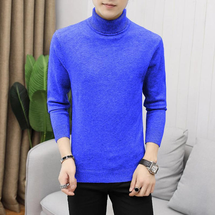 Men's figure-hugging turtleneck sweater made of fine knit with elastic fit Mune Fashion
