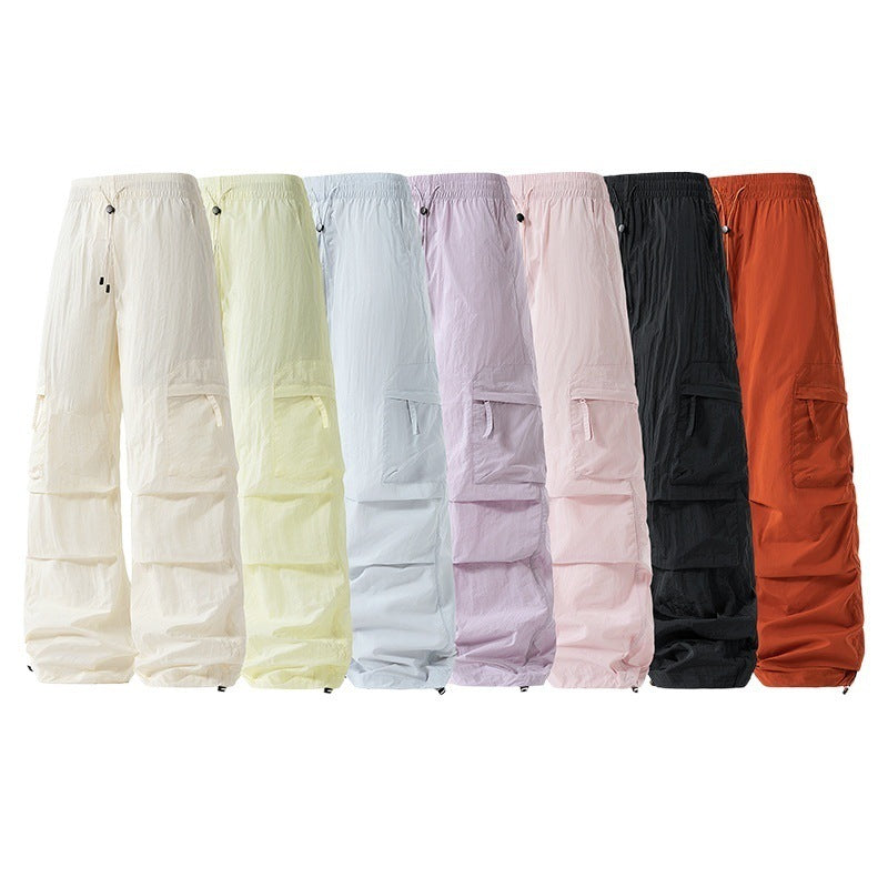 Women's cargo pants with elastic waistband and pockets Mune Fashion