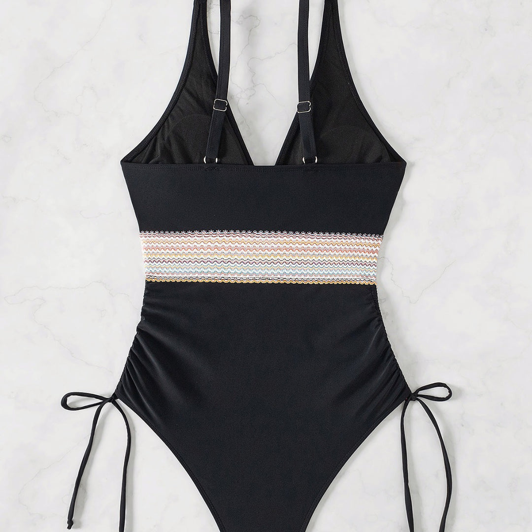 Women Elegant One-Piece with Ruffles Mune Fashion