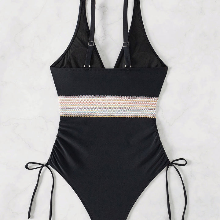 Women Elegant One-Piece with Ruffles Mune Fashion