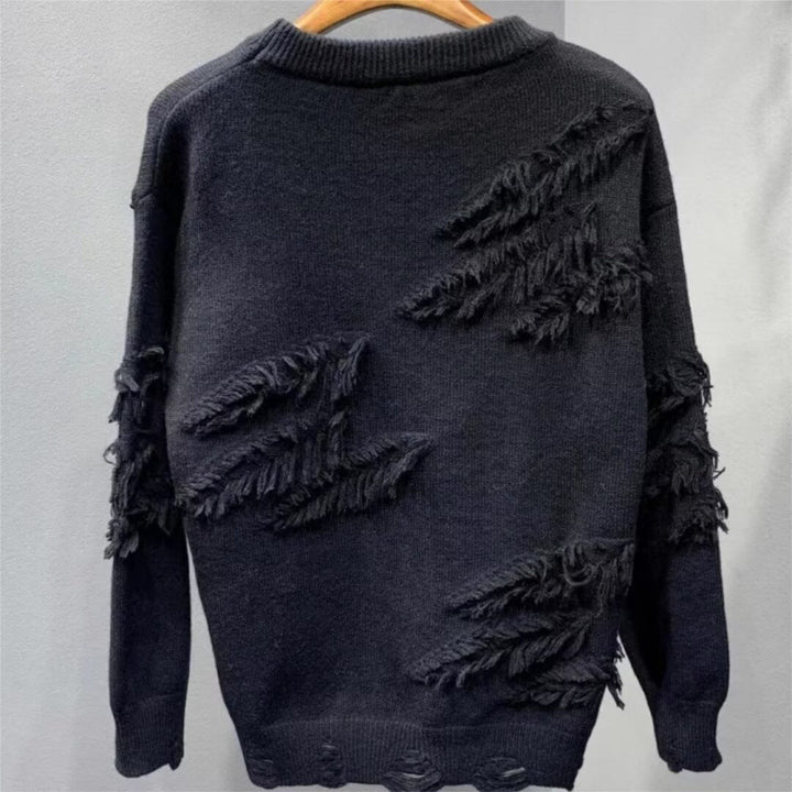 Ladies Fashionable Sweater with Fringe Mune Fashion