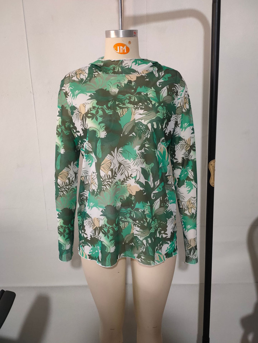 Men's Long Sleeve Shirt with Floral Pattern Mune Fashion