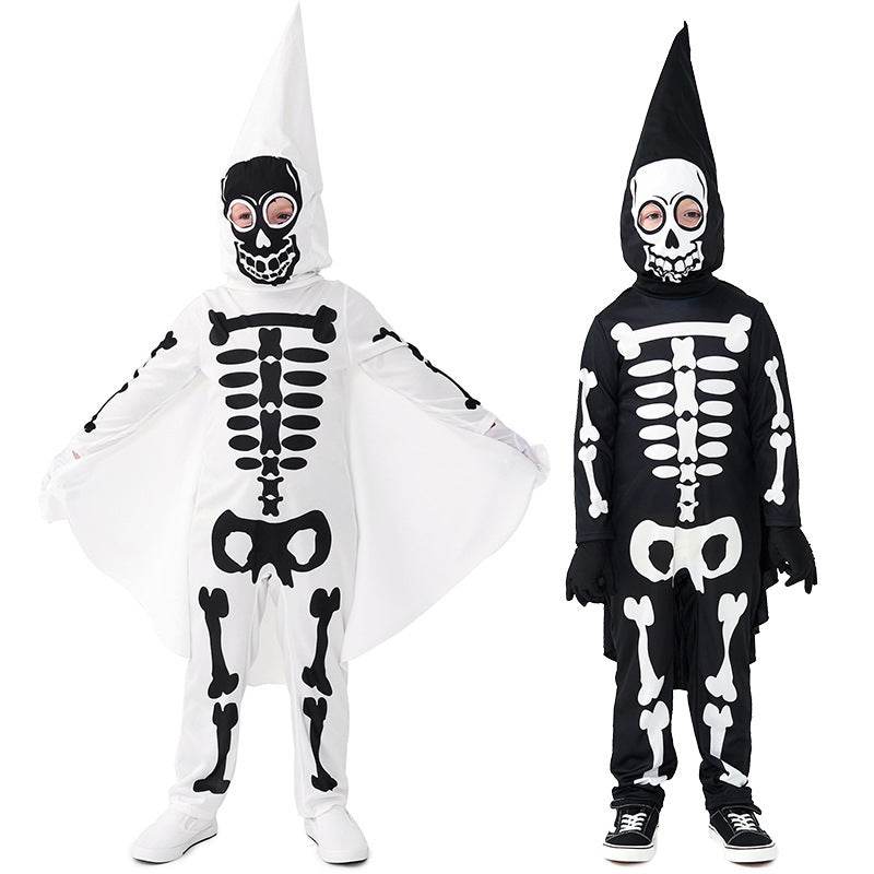 Women's skeleton costume with cloak and gloves Mune Fashion