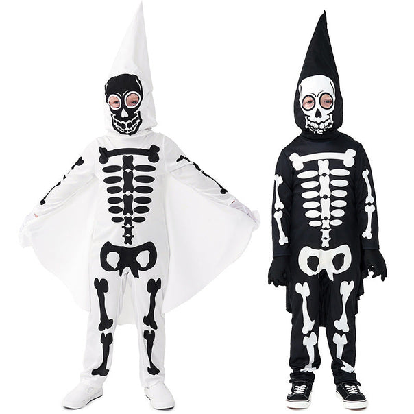 Women's skeleton costume with cloak and gloves Mune Fashion