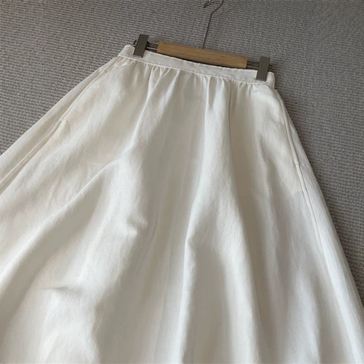 Ladies Elegant, airy Maxi skirt with elastic waistband Mune Fashion