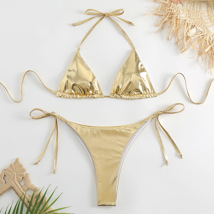 Ladies Triangle Bikini Set Mune Fashion