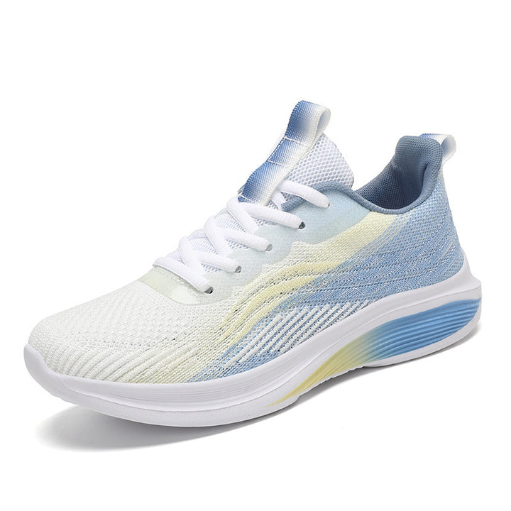 Women's ergonomic everyday sneaker with breathable knitted upper, shaped rolling sole, and heel cushioning Mune Fashion