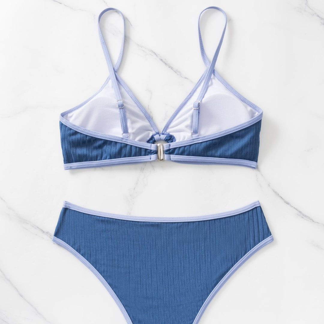 Women's Sporty High-Cut Bikini with Ring Detail Mune Fashion