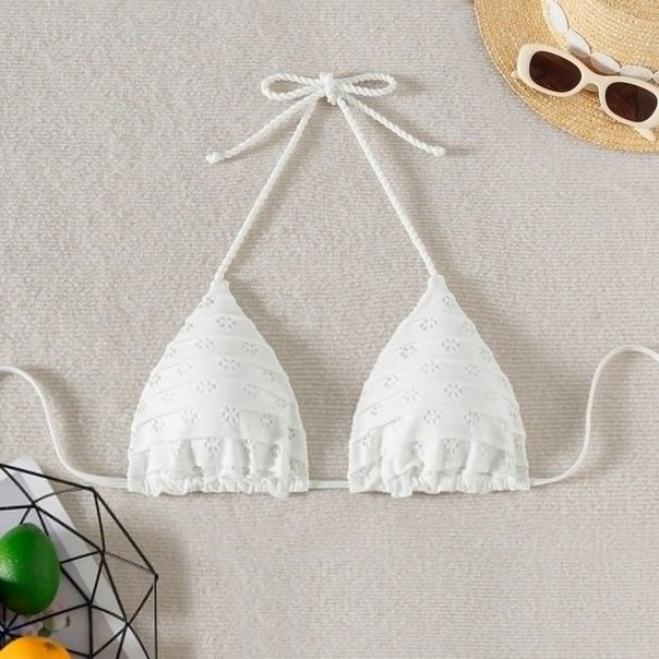 Women Triangle Bikini with playful ruffle details Mune Fashion