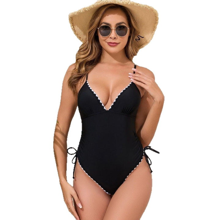 Women Elegant Jumpsuit with Adjustable Straps and Ruffle Details Mune Fashion