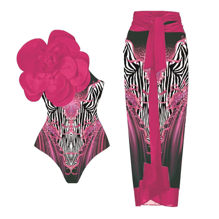 Women's Elegant Jumpsuit with Intricate Flower Decoration Mune Fashion
