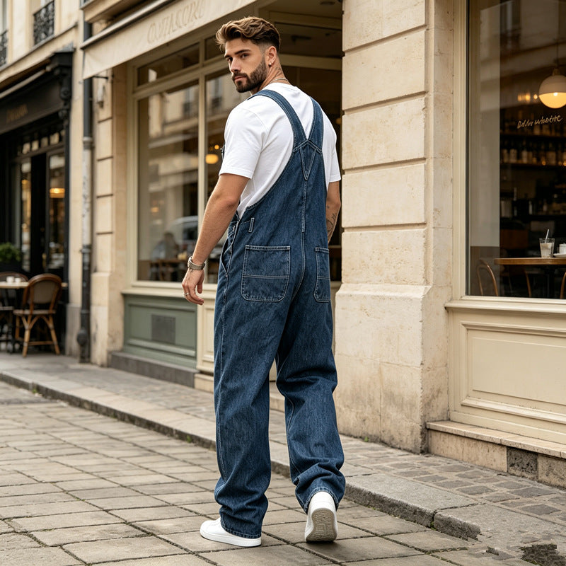 Men's Casual Jeans Overalls Mune Fashion