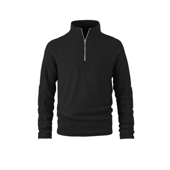 Men's fleece pullover with half zip and stand-up collar Mune Fashion