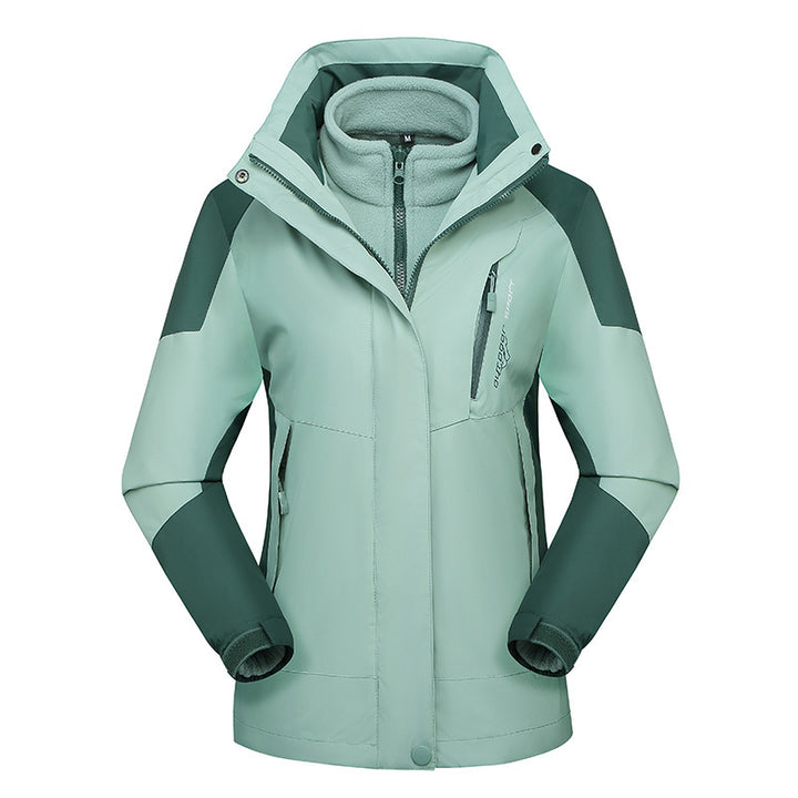 Women's Three-Piece Softshell Functional Jacket with Removable Fleece Inner Layer Mune Fashion