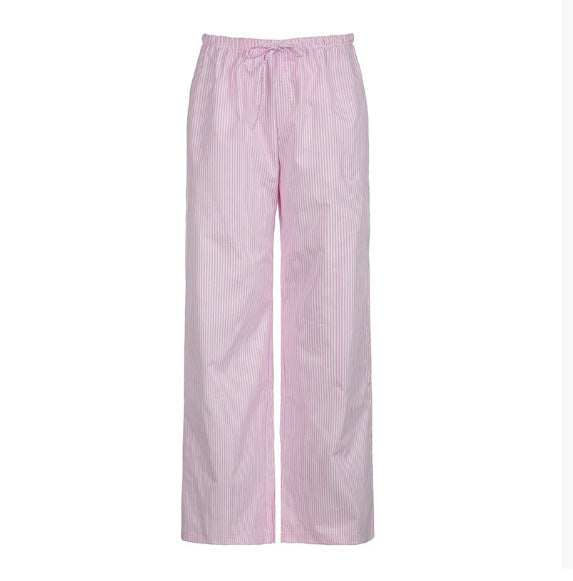 Women's lightweight jersey lounge pants with drawstring and wide leg Mune Fashion