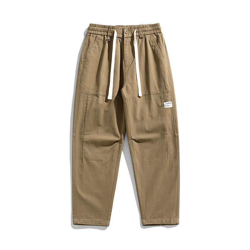 Men's Loose Fit Cargo Jogging Pants with Drawstring, Knee Inserts, and Utility Details Mune Fashion