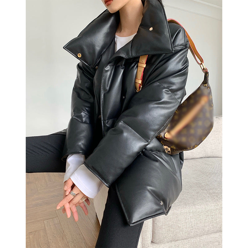Ladies Fashion Oversized Down Jacket Mune Fashion
