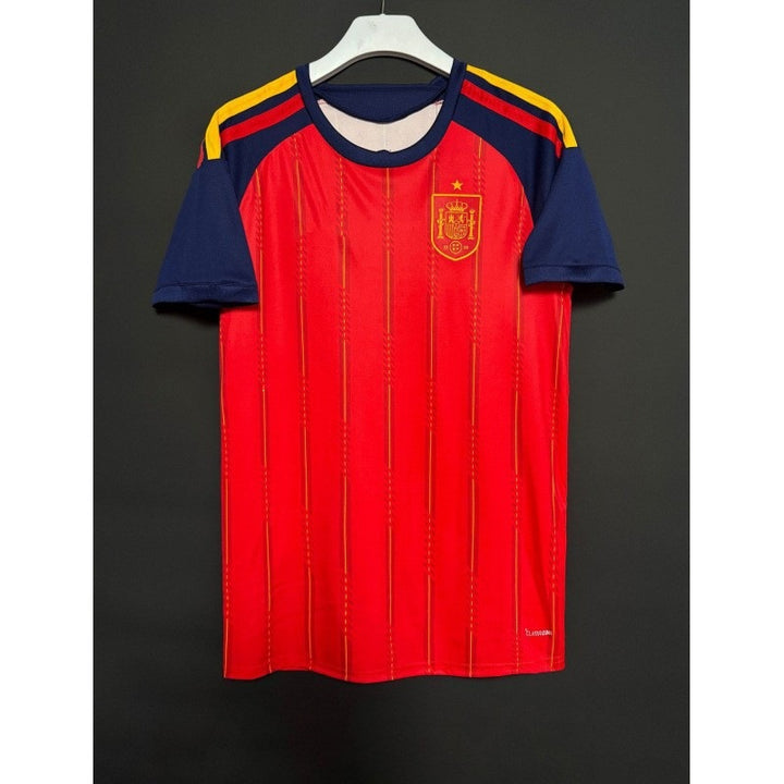 Men's breathable performance soccer jersey with mesh inserts and embroidered Mune Fashion badge
