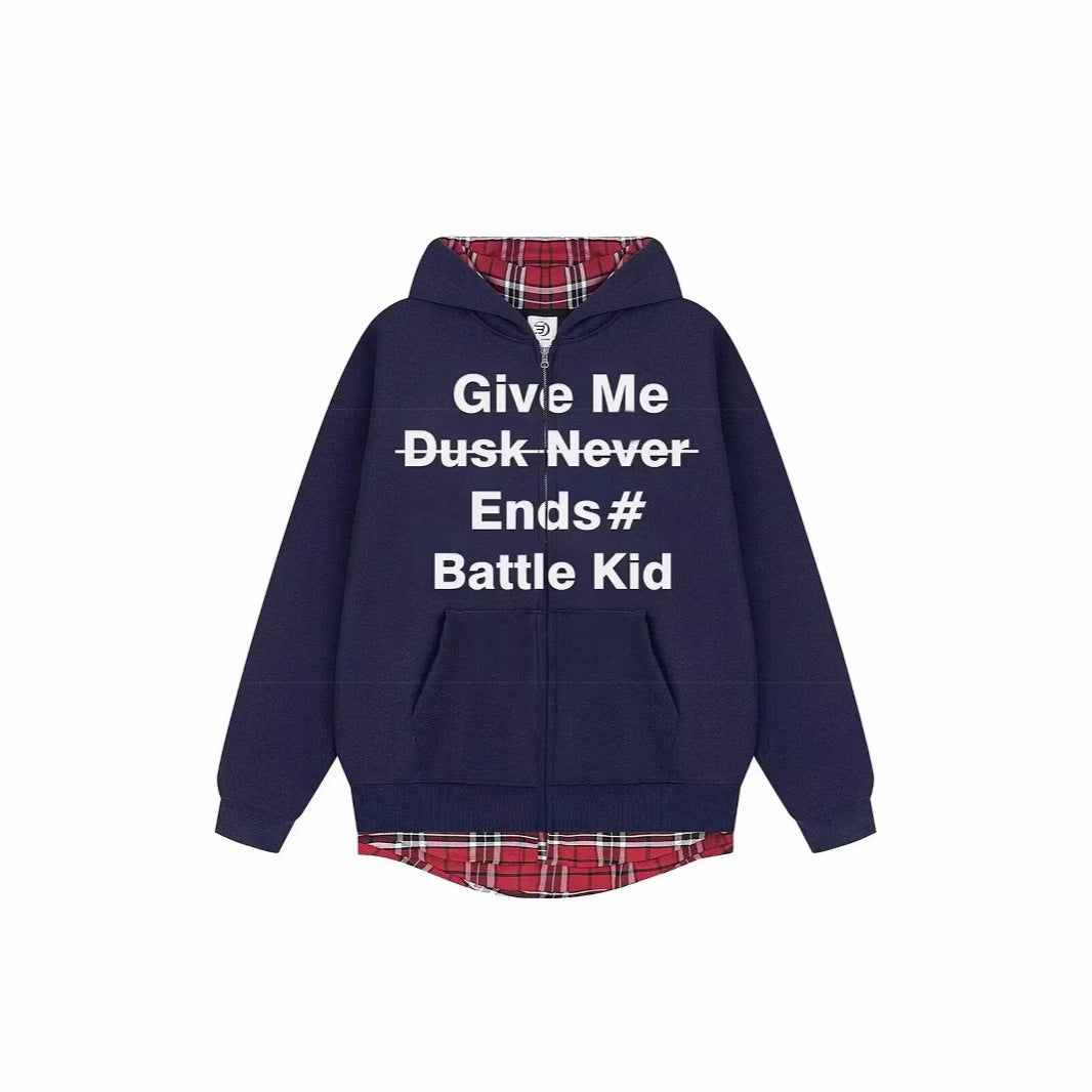 Unisex Stylish Hoodie with Checked Lining Mune Fashion