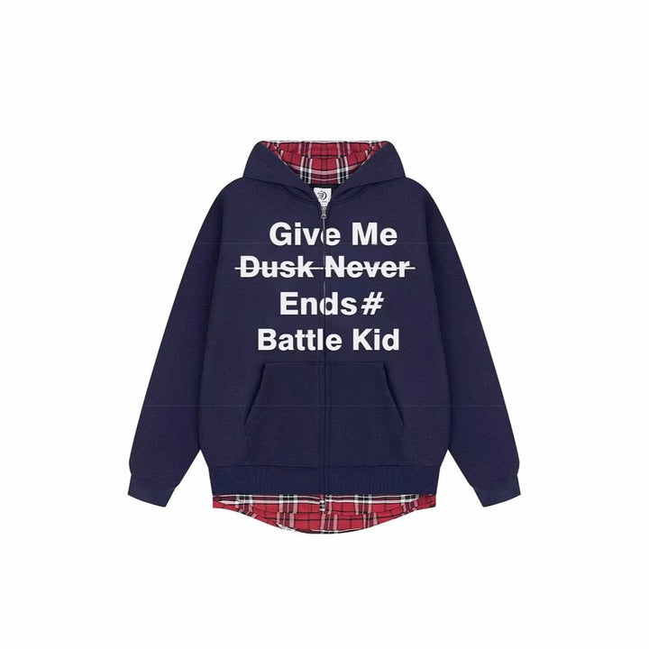 Unisex Stylish Hoodie with Checked Lining Mune Fashion