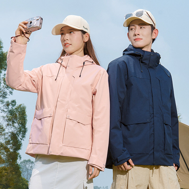 Men's Technical Waterproof Parka Jacket with Adjustable Hood and Multifunctional Pockets Mune Fashion