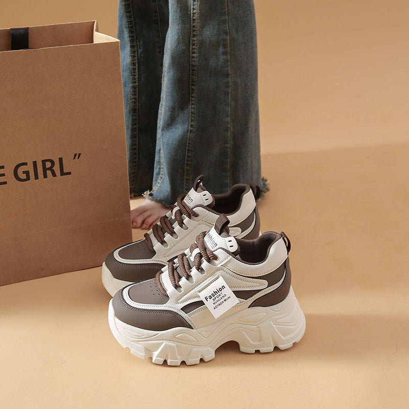 Women Chunky Sneakers with generous profile sole and breathable upper material Mune Fashion