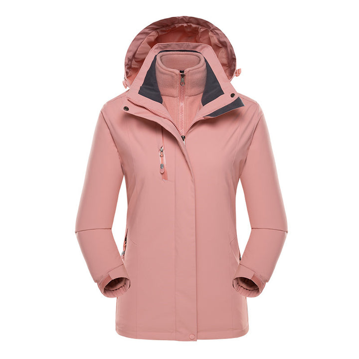 Men's softshell parka with removable fleece inner jacket and adjustable hood Mune Fashion