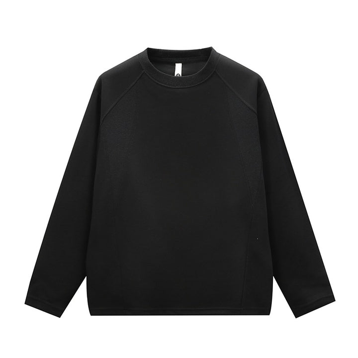 Unisex Minimalist Round Neck Sweatshirt with Raglan Sleeves Mune Fashion
