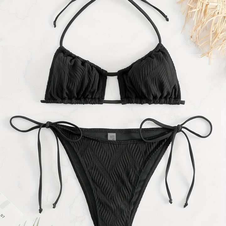 Ladies Triangle Bikini with sophisticated ruffle design Mune Fashion